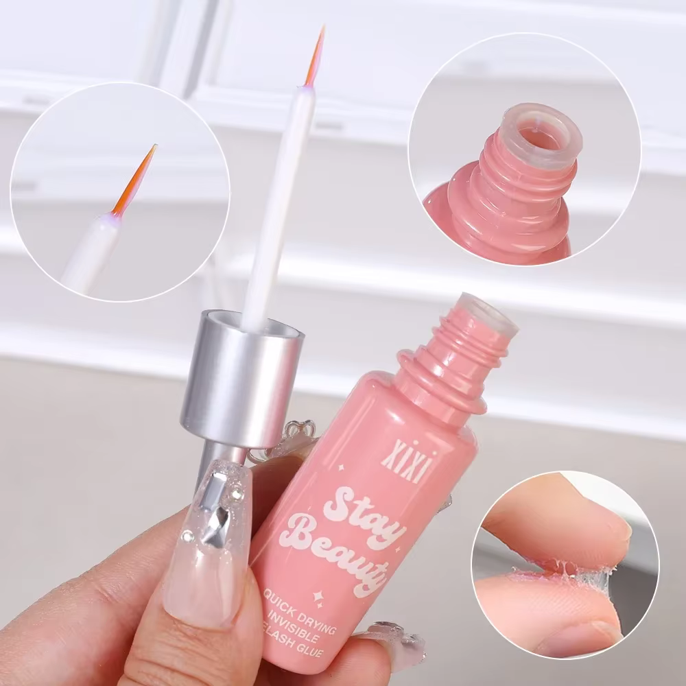 Colle à faux-cils invisible à séchage rapide