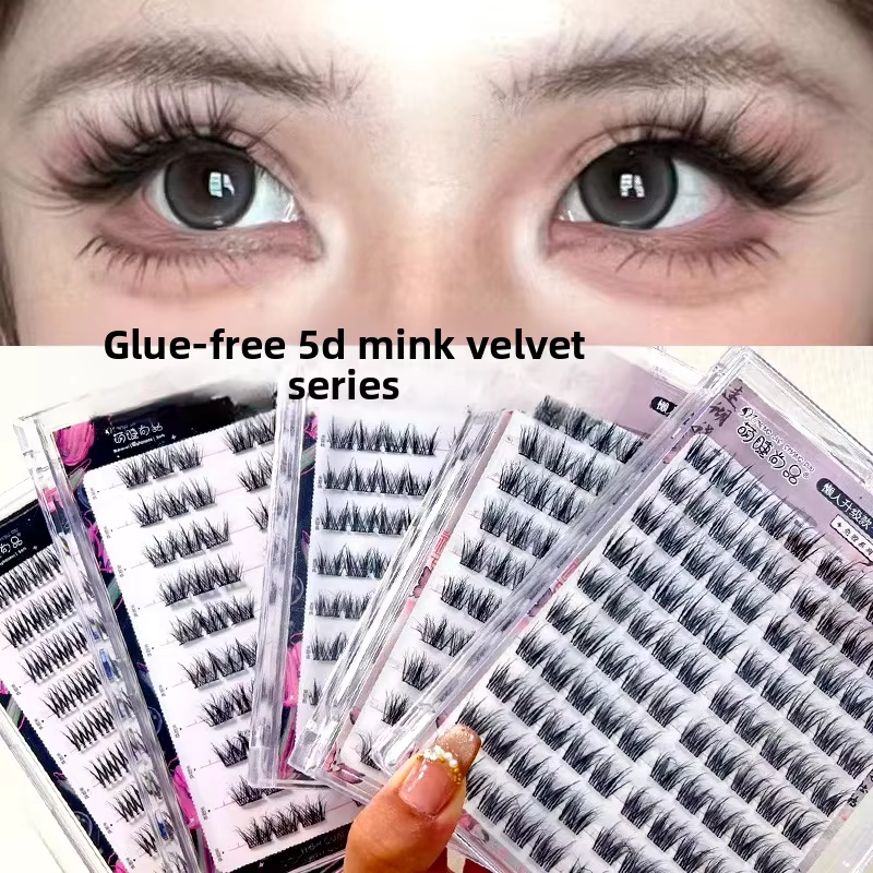 Faux-cils auto-adhésifs volumineux sans colle 5D