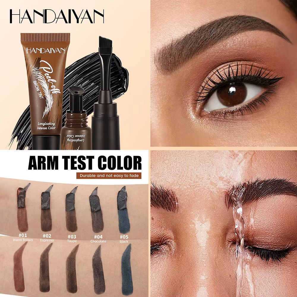 Teinture Semi-Permanente pour Sourcils Effet Tatouage