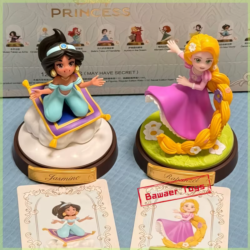 Pop Mart – boîte aveugle Surprise princesse Disney, créez votre série mondiale, sac de devinettes, boîte mystère, jouets, ornements de bureau, cadeau