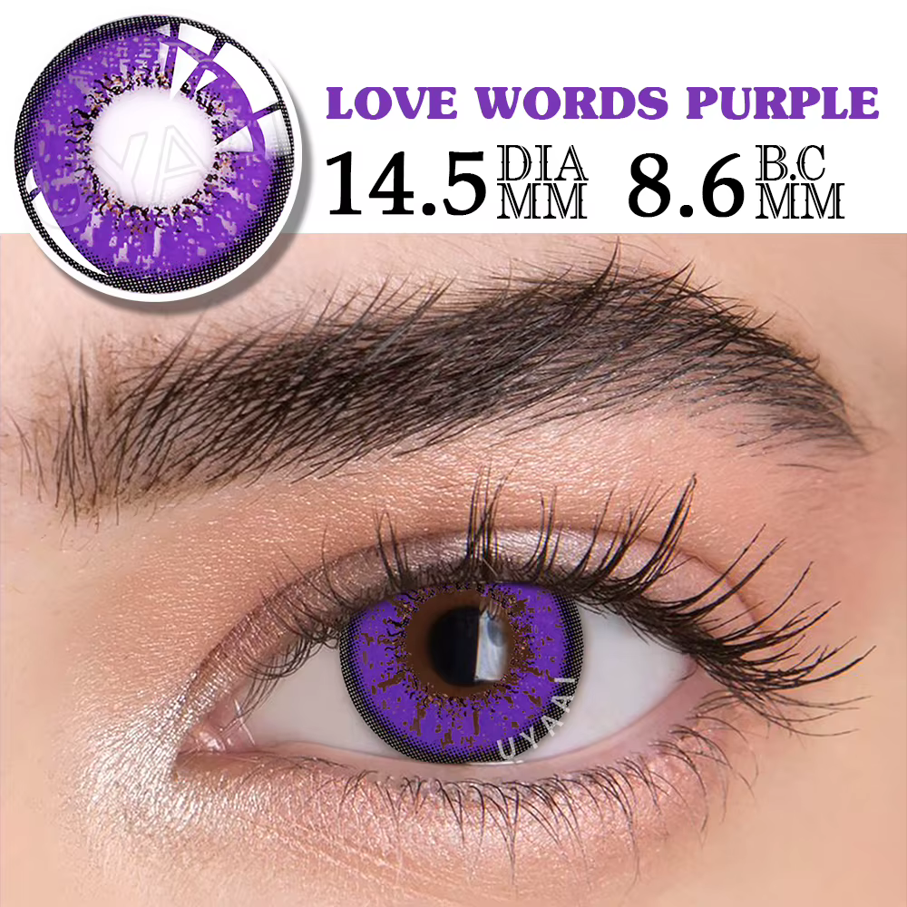 UYAAI Cosplay lentilles de contact de couleur cosmétiques élèves colorés maquillage