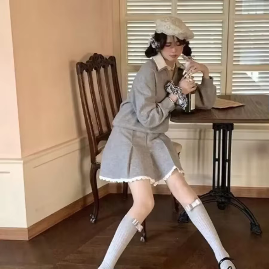 Chaussettes pour femmes, tendances printemps-été, style décontracté et preppy, chaussettes hautes jusqu'au genou, en coton HQ, couleur unie, avec nœud, chaussettes longues confortables