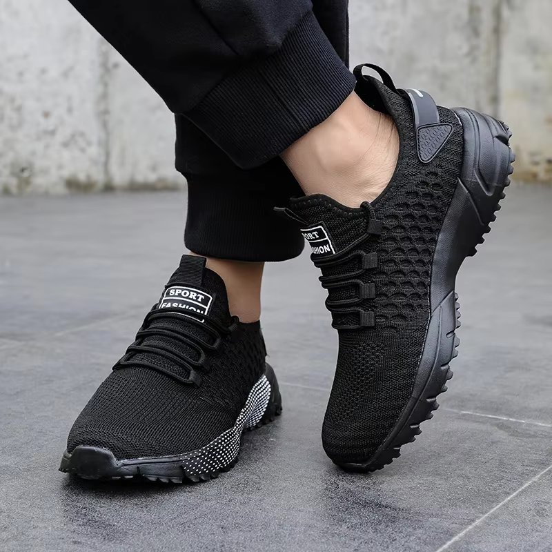 Chaussures en maille pour hommes, Design tendance à grille Unique, chaussures de course respirantes et confortables, nouvelles chaussures de sport d'été pour basket-ball sur piste