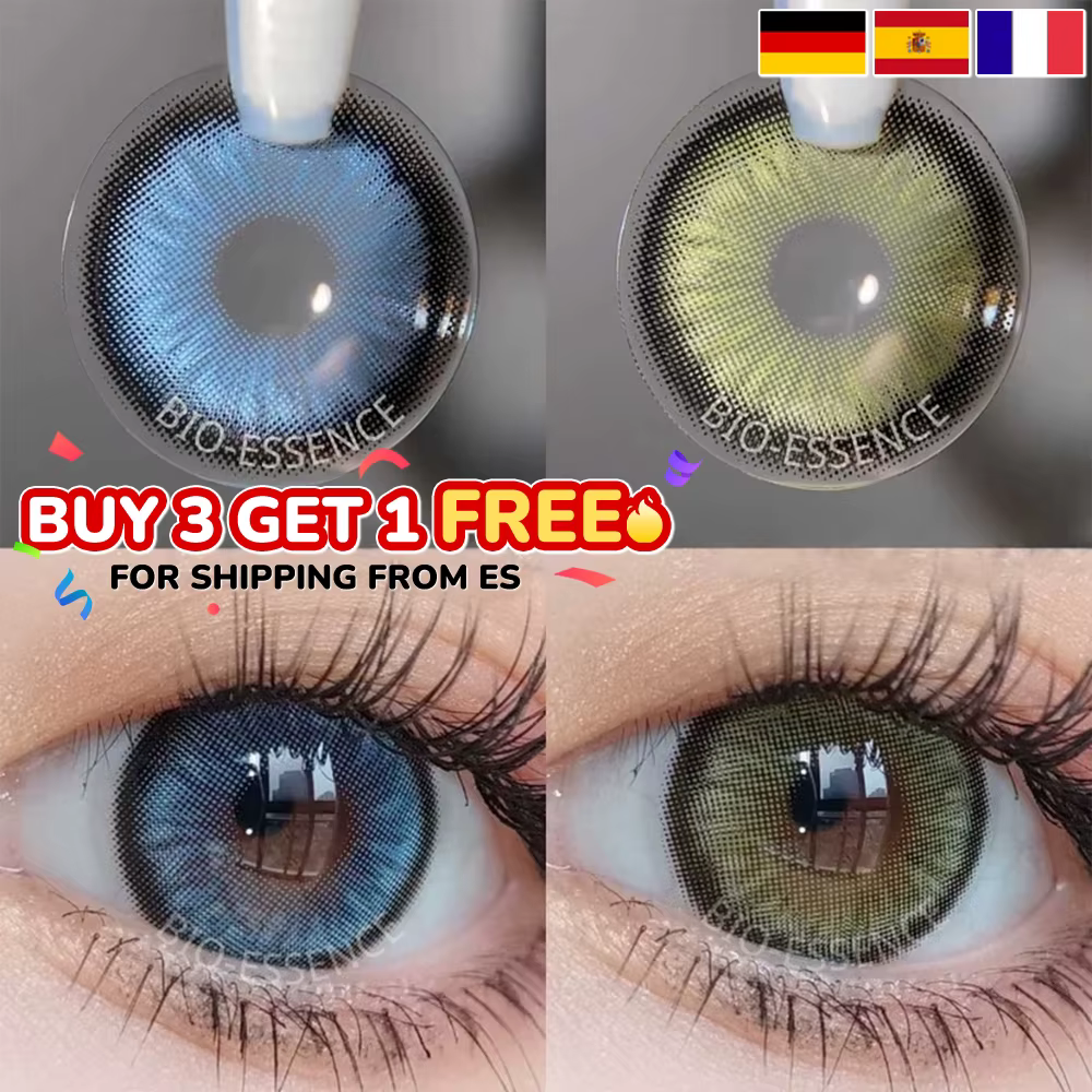 Bio-essence 1 paire de lentilles de Contact de couleur pour les yeux