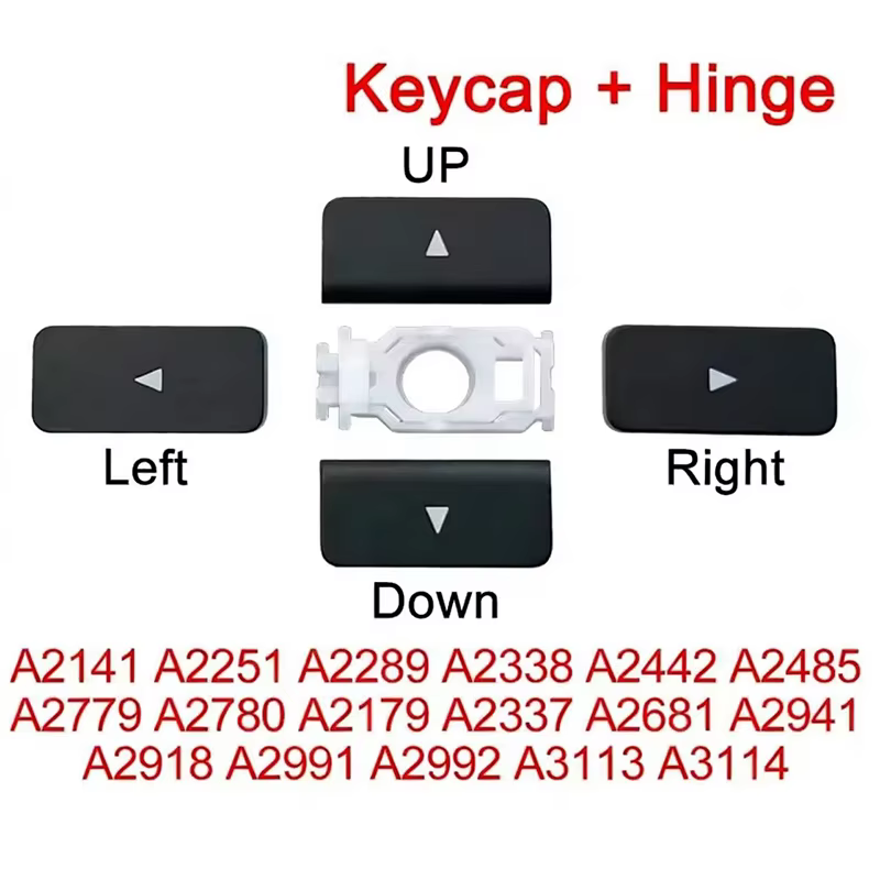 Nouvelle flèche Keycap clé charnière haut vers le bas gauche droite pour MacBook Pro 13 "14" 16 "A2141 A2442 A2485 A2251 A2179 A2337 A2338 A2681