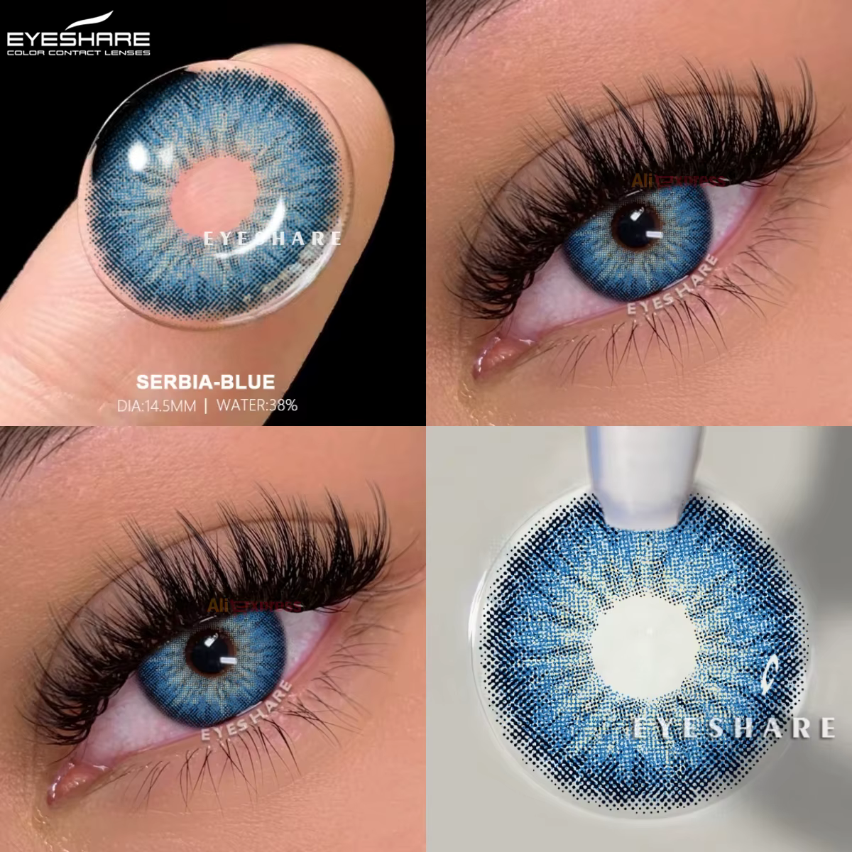 EYESHARE 1 paire de lentilles de Contact de couleur pour les yeux