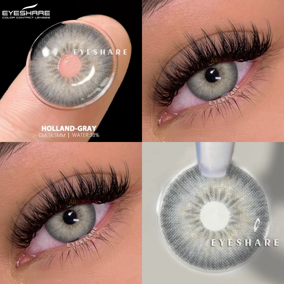 EYESHARE 1 paire de lentilles de Contact de couleur pour les yeux