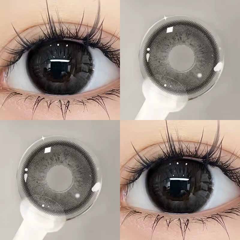 YIMEIXI 1 paire de lentilles pour les yeux brunes