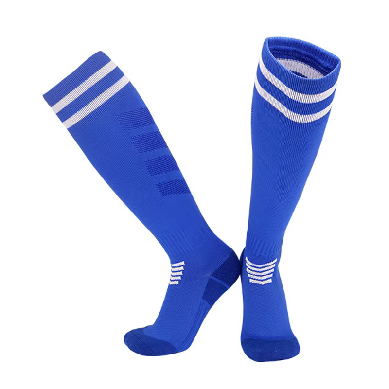 Chaussettes de football professionnelles pour enfants et jeunes adultes, bas longs d'entraînement, chaussettes de sport respirantes en nylon pour garçons et filles