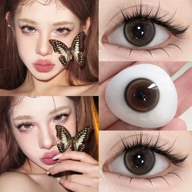 MILL CREEK 1 paire de contacts colorés de couleur Ashion pour les yeux lentilles