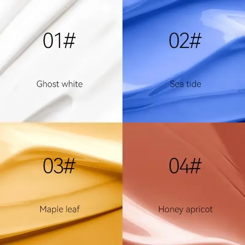 Correction professionnelle maquillage réglage de la couleur blanc bleu jaune Orange Base mélangeur