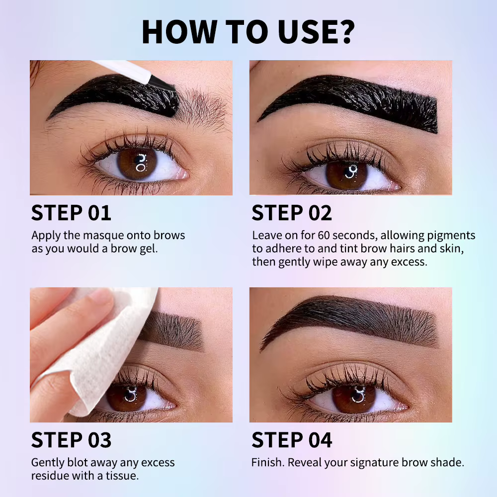 Masque colorant pour sourcils