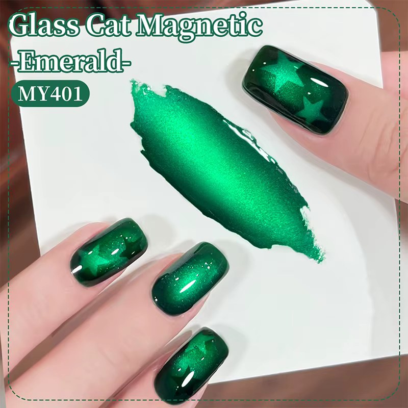 BORN PRETTY 10ml vert émeraude chat Gel magnétique vernis à yeux perle de verre tremper UV LED Salon d'art des ongles bricolage à la maison manucure