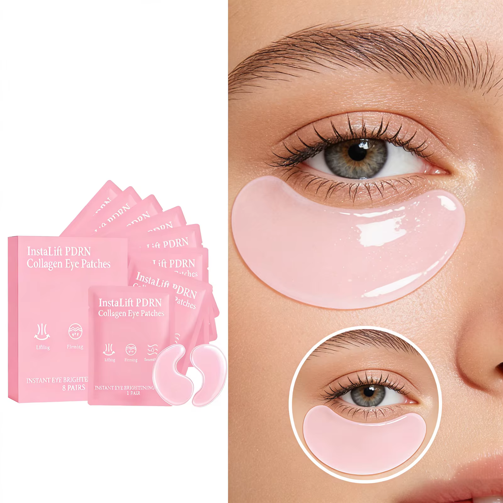 Patchs Hydrogel au Collagène pour les Yeux – Traitement Anti-Cernes & Anti-Poches
