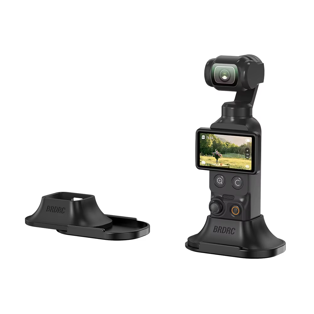 Base de montage pour voiture BRDRC pour DJI Pocket 4 3, accessoires, base de bureau détachable antidérapante, support stable, stabilisateur