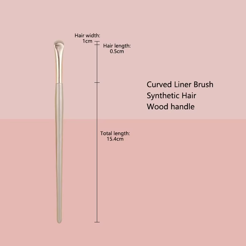 Pinceaux de maquillage pour les yeux incurvés