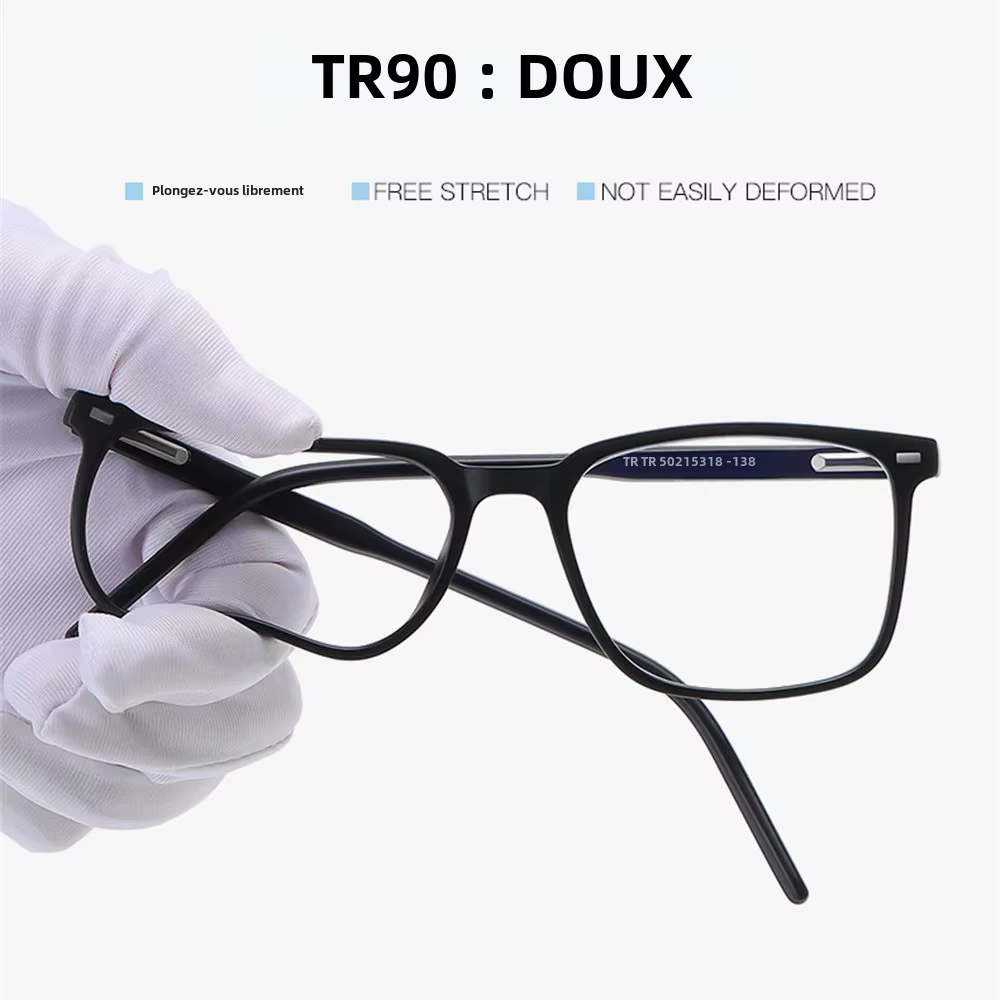 VIVIBEE 2026 Lunettes Anti-Lumière Bleue Carrées Homme Monture Légère TR90 Anti-Rayons Bleus Femme Lunettes Classiques pour Ordinateur
