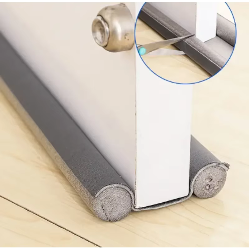 Bande d'étanchéité pour bas de porte, bouchon Flexible de réduction du bruit du vent, bloqueur sous la porte, Anti-Collision, Anti-poussière, bandes insonorisées