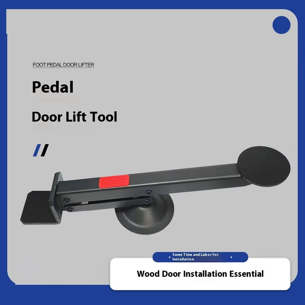 Lève-porte Pied de levage de porte 360 ° Aide à l'installation d'ascenseur de panneau de porte activé par levier de Rotation pour l'installation de porte de maison