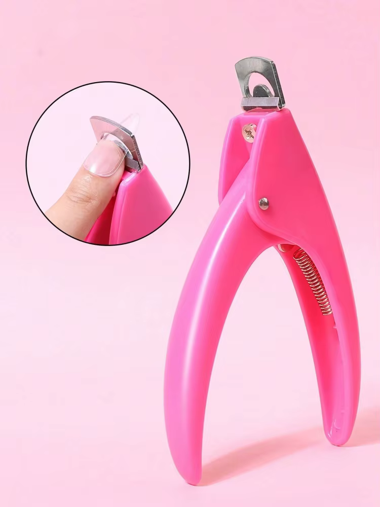 Coupe-ongles professionnels pour faux ongles, pinces à ongles pointues, coupe-ongles en U, coupe-bordures pour faux ongles en acrylique, en acier inoxydable