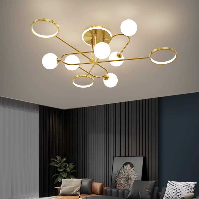 Plafonnier nordique en forme de salon, moderne, Simple et créatif, pour chambre à coucher, salle à manger, luminaires de petite taille, décor