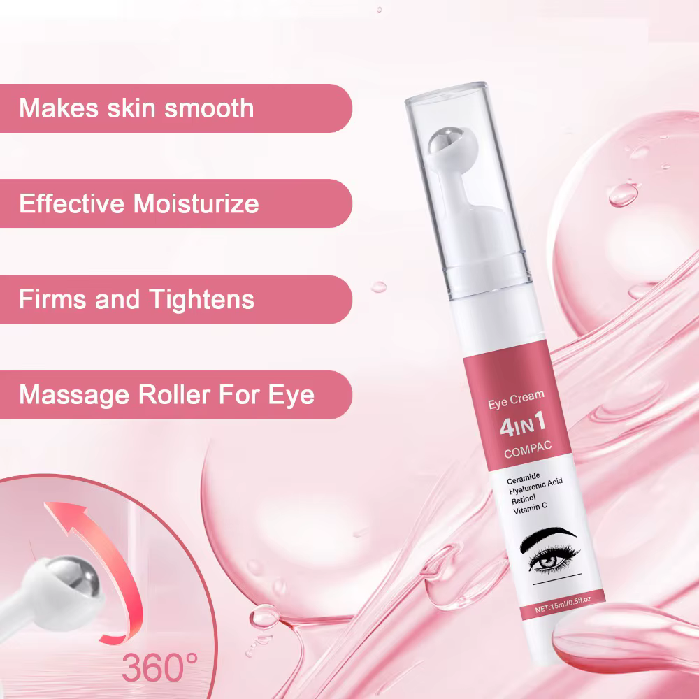 Crème pour les yeux 4 en 1 de 15 ml – Réduit les ridules