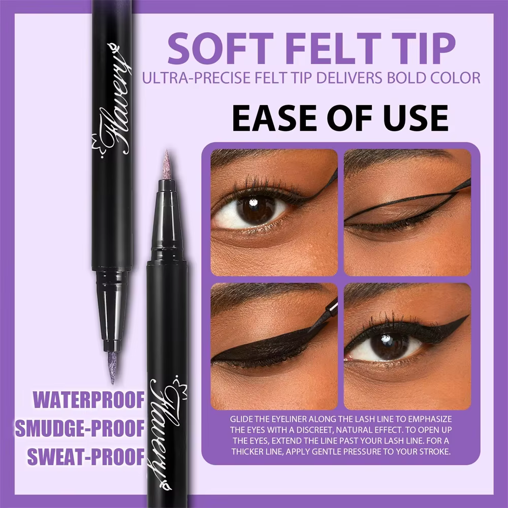 Stylo Eyeliner nacré fumé noir violet