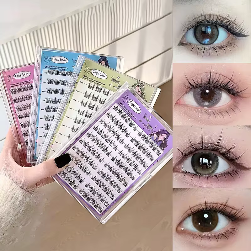 Faux cils en grappes sans colle - Auto-adhésifs