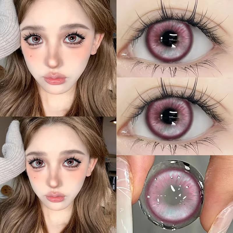 KSSEYE 1 paire de lentilles colorées pour les yeux avec dioptries Prescription