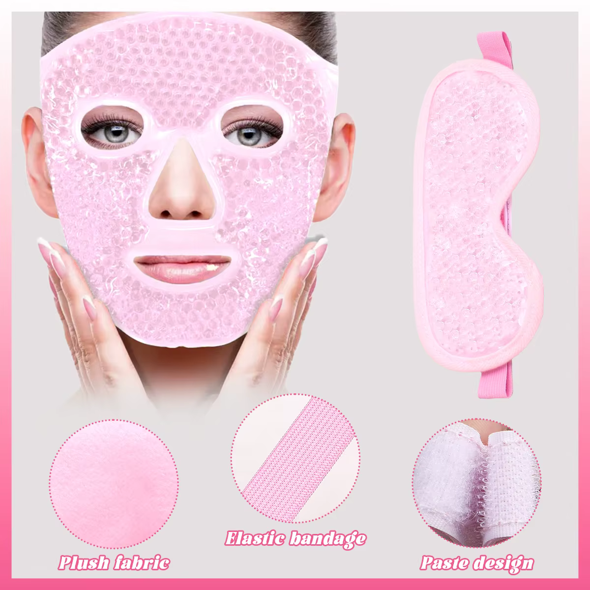 1 pièce/2 pièces un masque gel réutilisable
