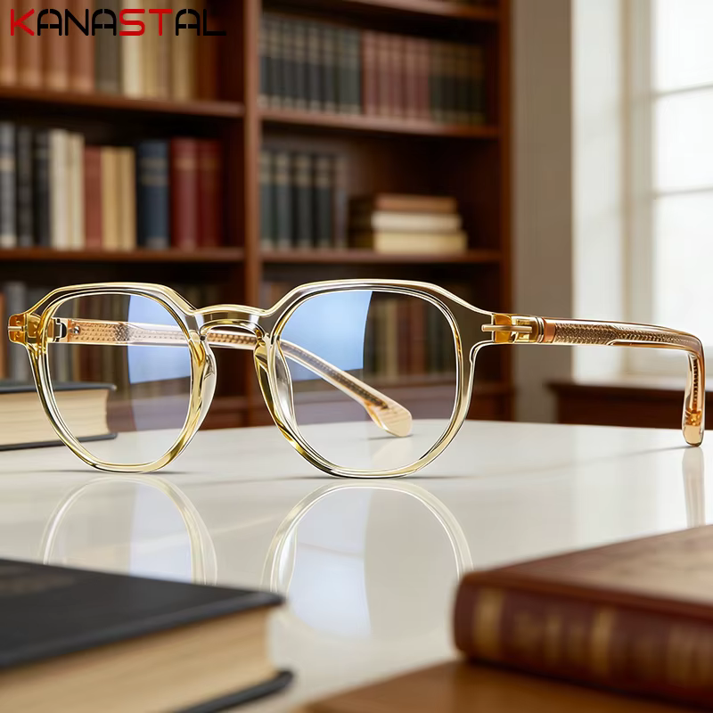 Lunettes de lecture anti-lumière bleue avec verres optiques CR39, montures en acétate pour hommes et femmes, lunettes de vue pour myopie, lunettes d'ordinateur