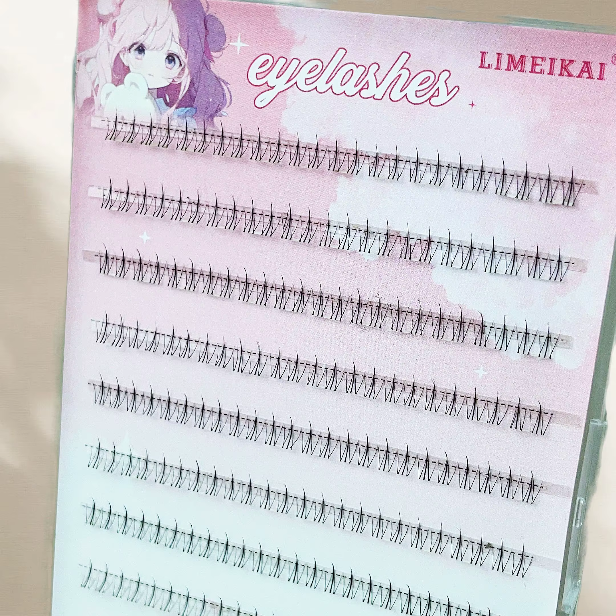 240 bouquets de petites mèches de cils