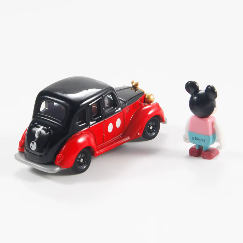Voiture miniature en alliage moulé sous pression TAKARA TOMY Dream Tomica Disney Dream Star Mickey Mouse Classic Retro Roadster avec figurine miniature