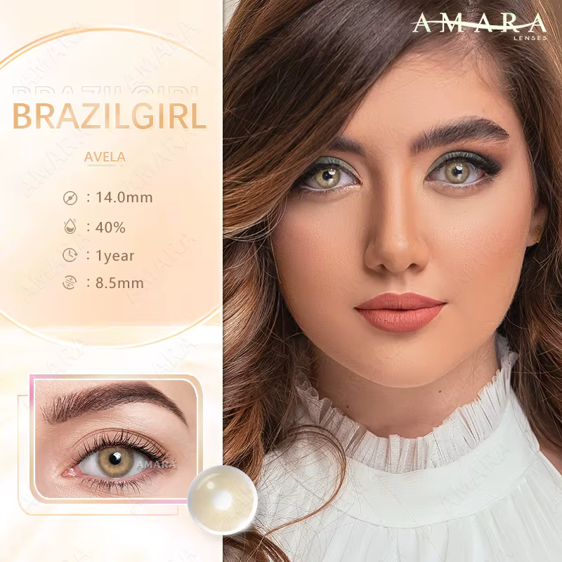 AMARA lentilles de couleur naturelle yeux 2 pièces