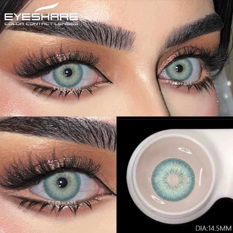 EYESHARE 1 Paire de Lentilles de Contact Colorées pour les Yeux