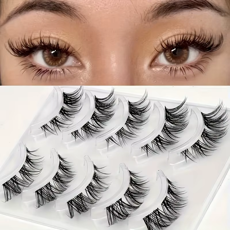 5 paires de faux cils naturels