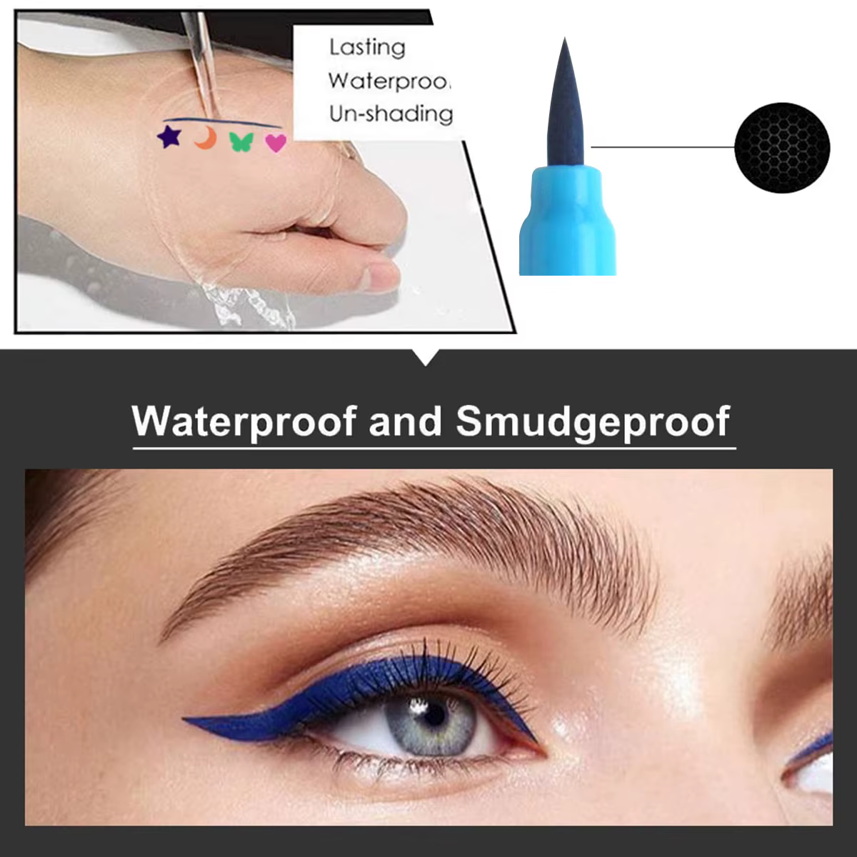Eyeliner double embout coloré