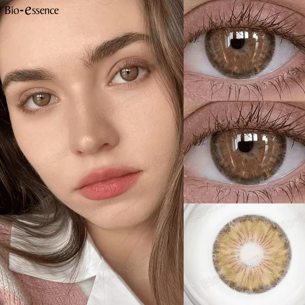 Bio-essence 1 paire de lentilles de contact de couleur verte