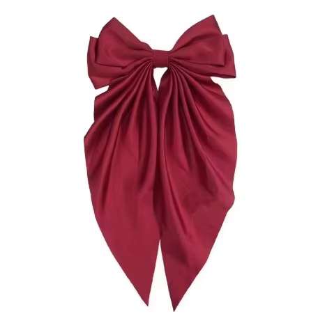 Grands nœuds pour cheveux en satin soyeux pour femmes et filles, barrettes à cheveux surdimensionnées à longue queue, mignonnes et élégantes