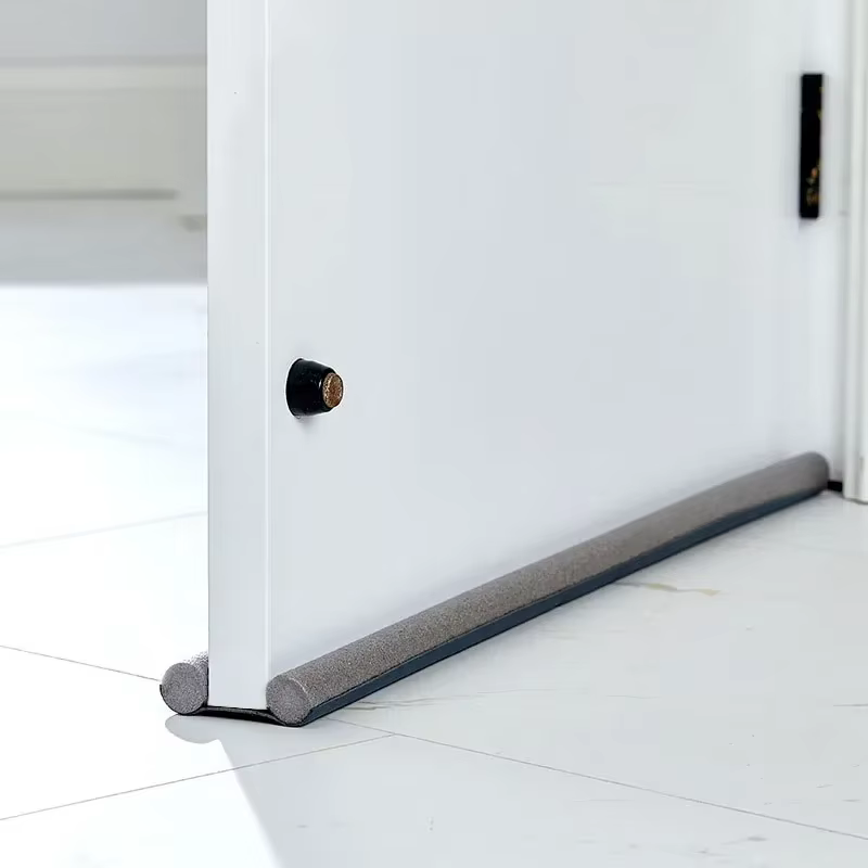 Bande d'étanchéité pour bas de porte, bouchon Flexible de réduction du bruit du vent, bloqueur sous la porte, Anti-Collision, Anti-poussière, bandes insonorisées
