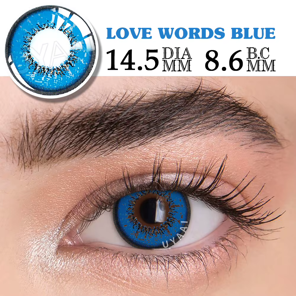 UYAAI Cosplay lentilles de contact de couleur cosmétiques élèves colorés maquillage