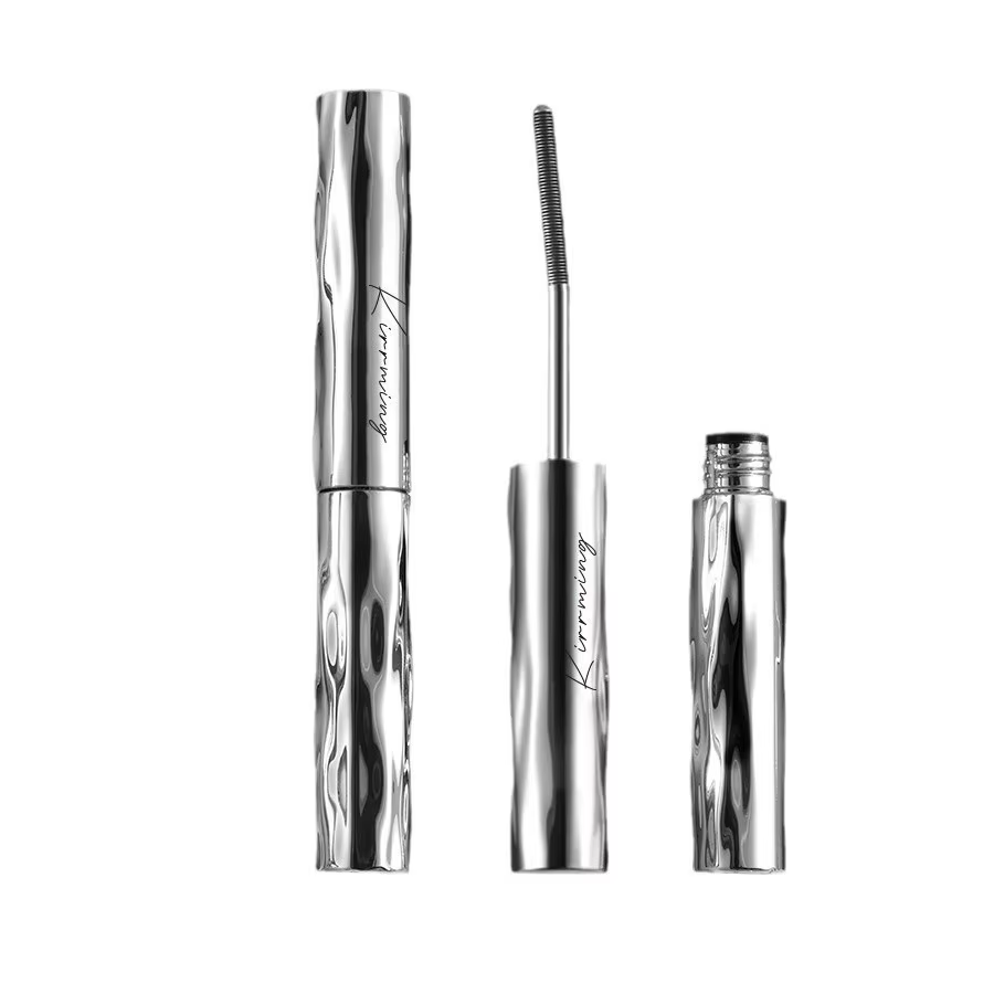 Mascara Tube Métallique Imperméable Noir Fibre de Soie Longue Tenue Courbant les Cils Sans Grumeaux Extensions