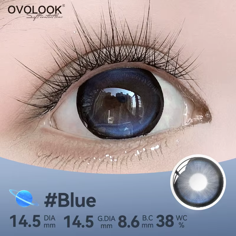 OVOLOOK - 2 pièces/paire Lentilles de contact colorées de style coréen pour les yeux
