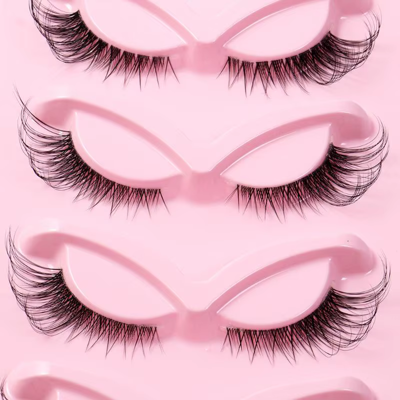 5 paires de faux cils effet œil de renard