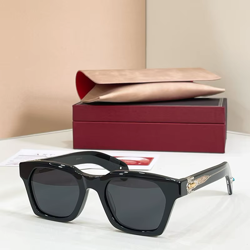 STERETT – Lunettes de soleil œil de chat vintage rouge écaille de tortue pour homme