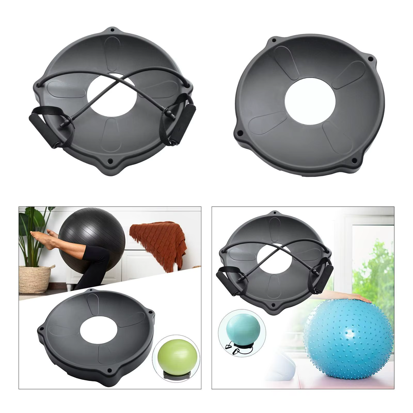 Base de support de chaise de balle de Yoga, Base de balle d'exercice pratique pour la salle de sport intérieure à la maison