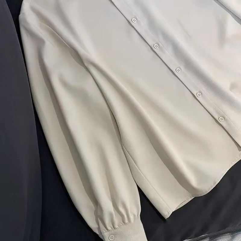 Chemise en velours côtelé pour femmes, chemise épaisse, Design français, haut Chic, automne et hiver