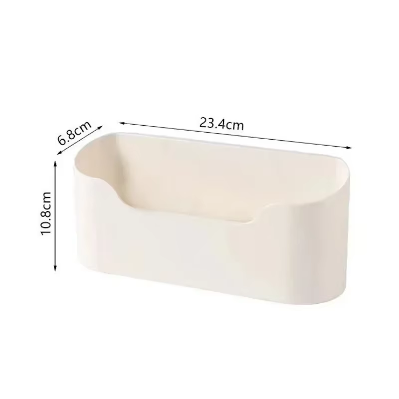 Support de rangement adhésif mural de cuisine, boîte de rangement multifonctionnelle pour porte d'armoire sous évier, étagère à tiroir, organisateur de salle de bains