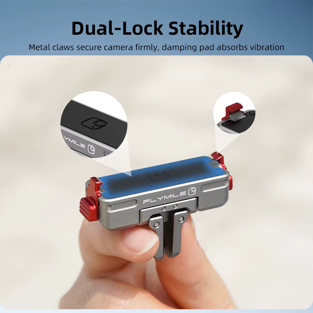 Base à dégagement rapide Flymile pour accessoires d'appareil photo Insta360 GO Ultra, adaptateur magnétique rotatif, support métallique pliable