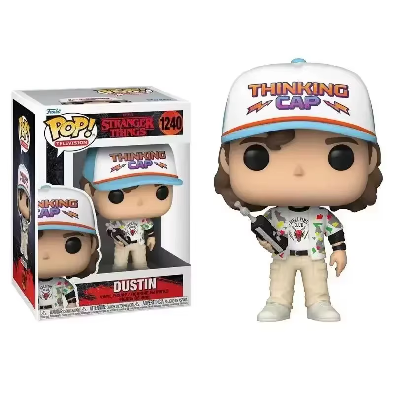 Funko Pop figurine étrangère jouets Dustin 1240 # Figurine en vinyle de Collection en PVC, 10cm, modèle de poupée, jouets pour enfants, cadeau d'anniversaire